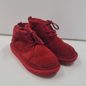 UGG Womens Neumel Chukka Boots Sz 5 Suede Red